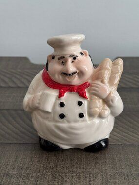 Italian Chef Sponge Holder | Vintage Italian Chef With Dough Decor
